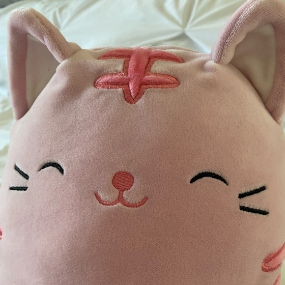Squishmallow paulita the cat pink tabby closed eyes 8” - Picture 4 of 10